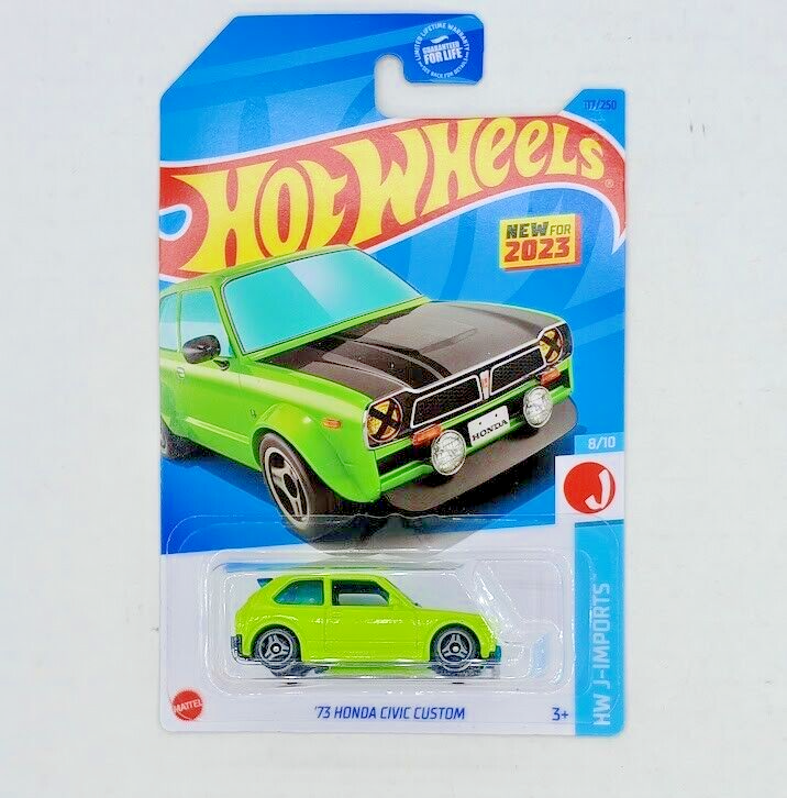 73 Honda Civic Custom 117/250 Hot Wheels 2023 HKG40 HW J-Imports 8