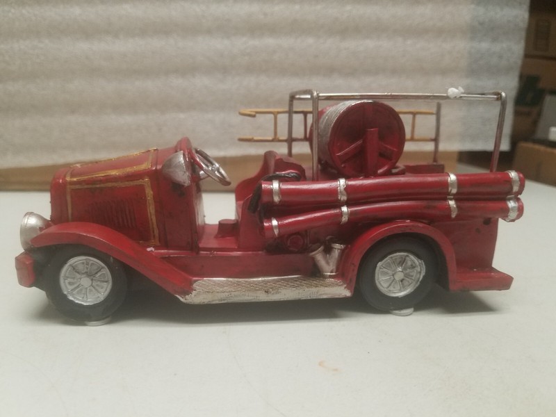 Antique Fire Truck Resin