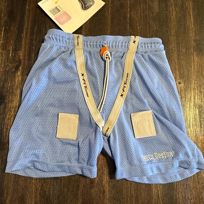 NWT Shock Doctor Blue Women s Girls Loose Hockey Shorts W Pelvic  Large 27-29