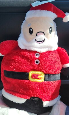Merry & Bright Jolly & JOYFUL Dog Toy Squeaky Greetings from Santa Extra Large 