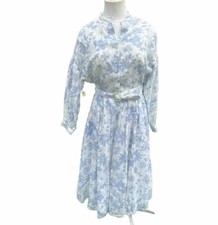 Vintage Tea Dress POCKETS Size M Hostess Wedding 60s Chiffon