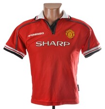 CAMISETA DE FUTBOL LOCAL MANCHESTER UNITED 1998/2000 TALLA YM NIÑOS UMBRO