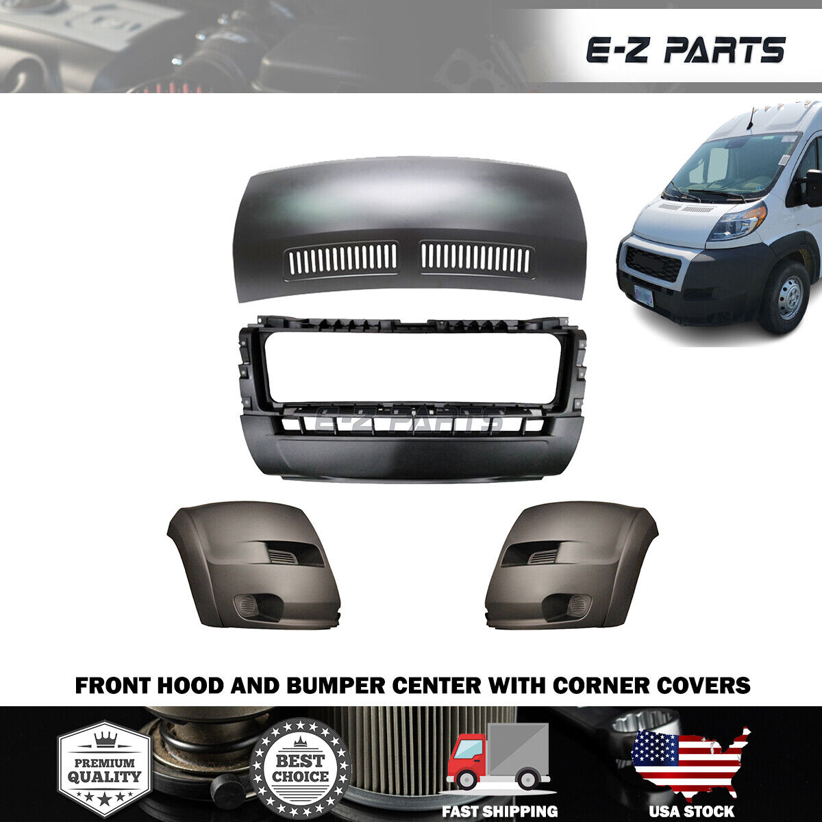 Hood & Related Parts - 2018 Ram ProMaster 1500