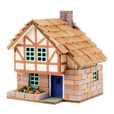 Youngmodeler Hobby Wooden Model Kits Mini Brick Wooden House II