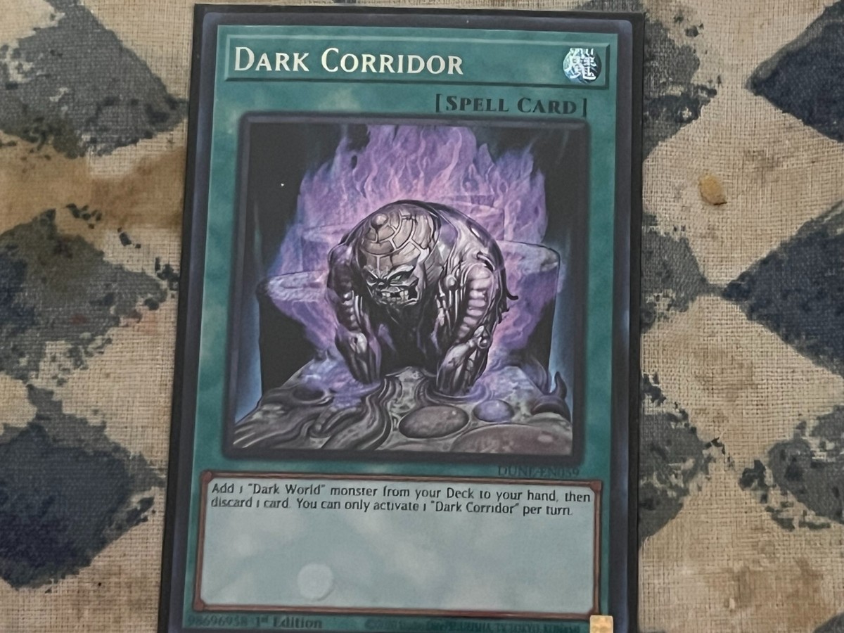 YuGiOh Duelist Nexus Secret Rare Dark Corridor DUNE-EN059 YuGiOh Duelist Nexus Secret Rare Dark Corridor DUNE-EN059
