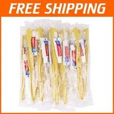 Travel-Friendly Hygiene Kit: 300 Disposable Toothbrushes with Mini Toothpaste