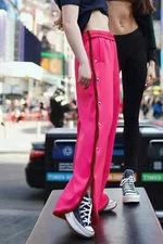 NWT Tiger Friday Make Them Astaire Tearaway Pants, Panther (Pink),  SIZE:ADULT L