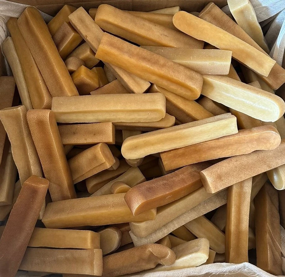 QT SHOPPING LLC 50 Chews Himalayan Yak Milk Bones Dog Chews for Dogs - Organic, each 5-6 " long