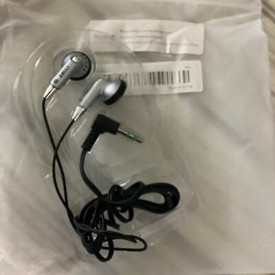 Coby CVE11 Digital Stereo Earphones, Silver And Black