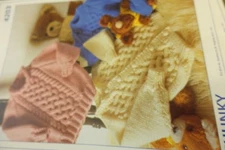 Stylecraft Knitting Pattern 4203 Chunky Sweater Cabled Cardigan 