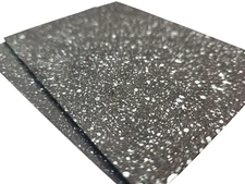 FLY TYING FOAM - MOTTLED WHITE BLACK - 2mm EVA FOAM - Fly Tying Material - 2pc.