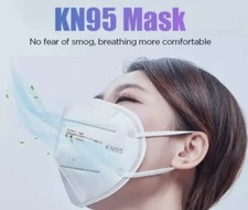 FFP2 Mask Face Covering PPE 10 x Pack Virus Protection Integrated Nose Clip