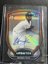 2015 Bowman Chrome Scouts Updates Die-Cut Michael Feliz Auto #BSU