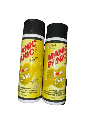 2x Manic Panic Color Depositing Conditioner - Yellow Heart. 2pack