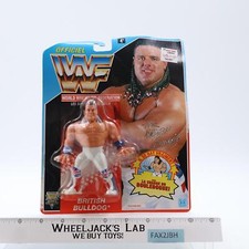 British Bulldog WWF Wrestling FRENCH 1991 Hasbro Vintage Figure MOSC NEW