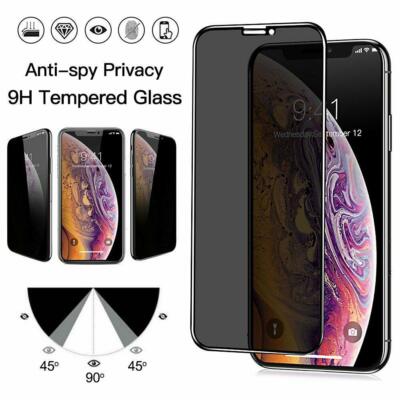 Für Apple iPhone 11 Pro 5,8'' 3D Full Curved Privacy Hartglas Displayschutz