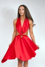 Abito da festa Catwoman rosso di design 