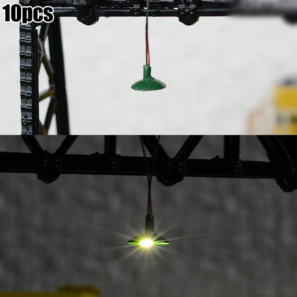 Painted Lights Ceiling Lamps Disc Diameter 6mm HO Scale Layouts Posts Led - Image 3 of 4