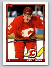 Carey Wilson 1991-92 Topps #85 Calgary Flames