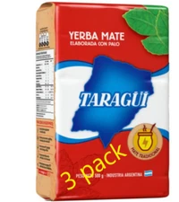  3-Pack YERBA MATE TARAGUI (6.6 LB/3KILOS) CON PALO SHIP FROM  USA