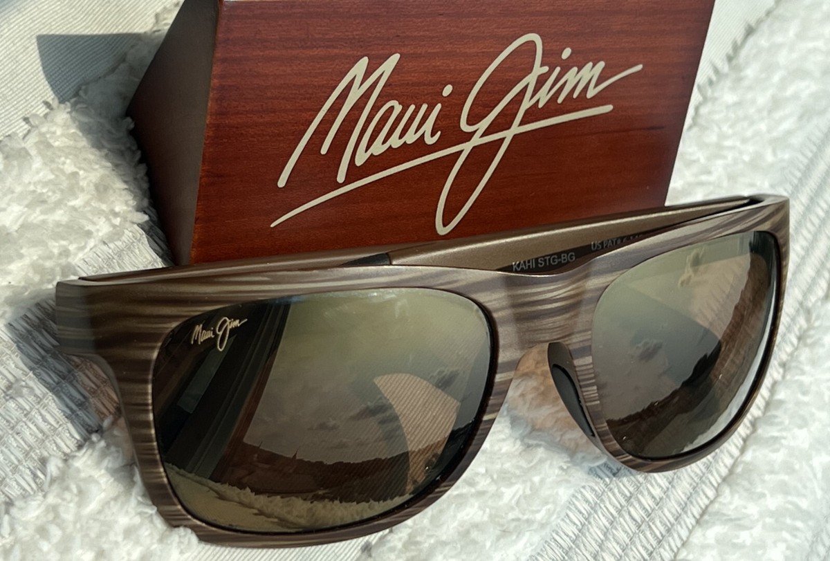 Maui Jim Kahi MJ 736 25W Matte Brown Stripe Frame HCL Bronze