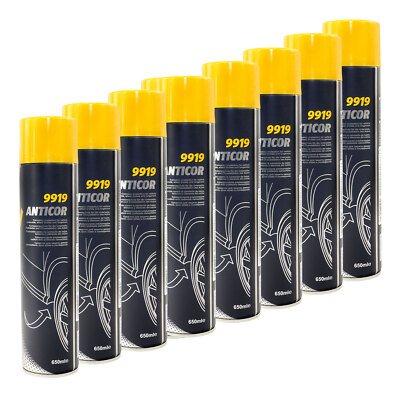 Unterbodenschutz Spray 8 X 650 ml MANNOL 9919 Hohlraum Versiegelung Steinschlag