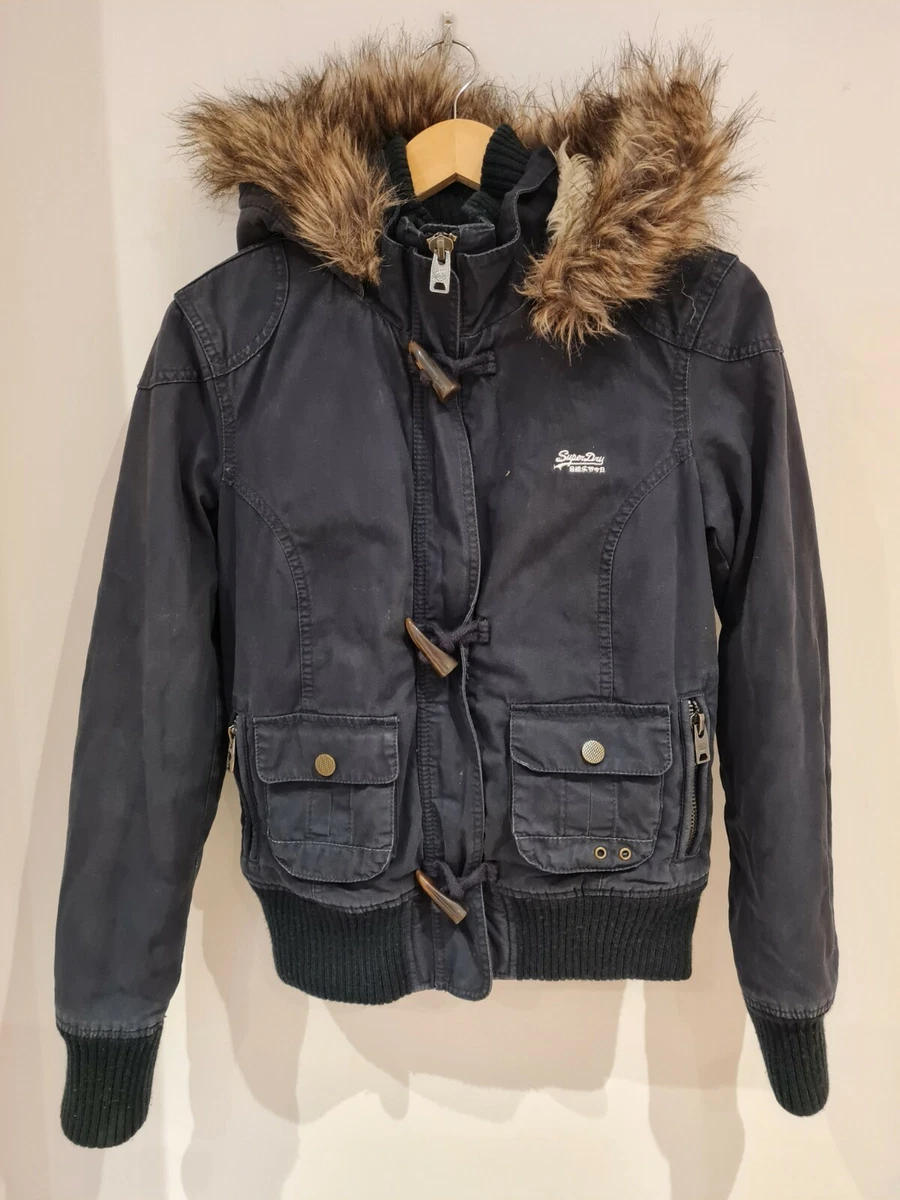 Superdry womens duffle clearance coat