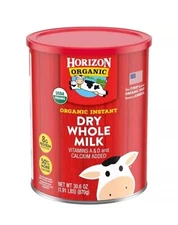 New Horizon Organic Instant Dry Whole Milk, 30.6 oz. Canister Exp:05/2026