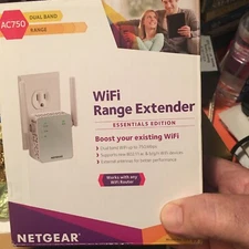 NETGEAR AC750 Wifi Range Extender - EX3700-100NAS - Open Box