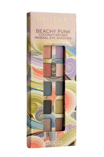 RARE ! Palette de fards à paupières minéraux Pacifica Beachy Punk pigmentés mats et scintillants - Photo 1 sur 3