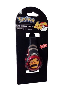 Pokemon Flashing LCD Kids watch Pikachu on face