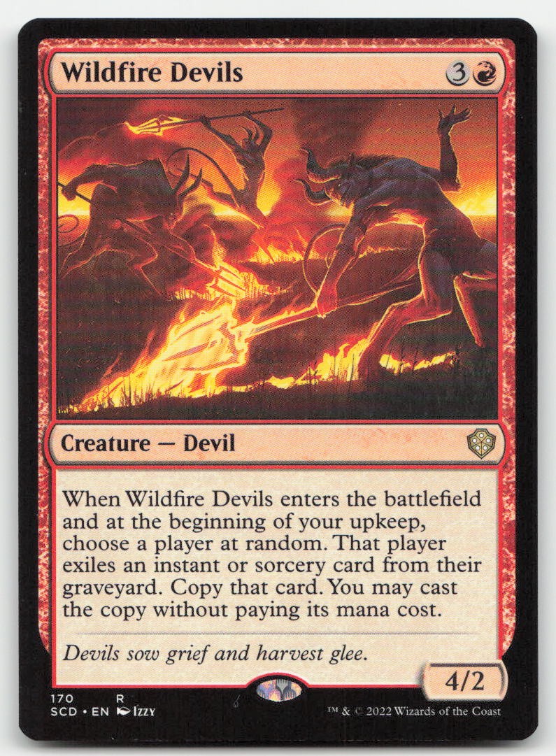 Wildfire Devils 170 SCD Starter Commander Decks Magic MTG NM