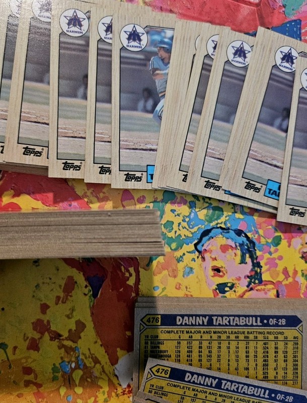 1987 Topps Donruss #476 & #27 Danny Tartabull lot of (100) rookie cards 