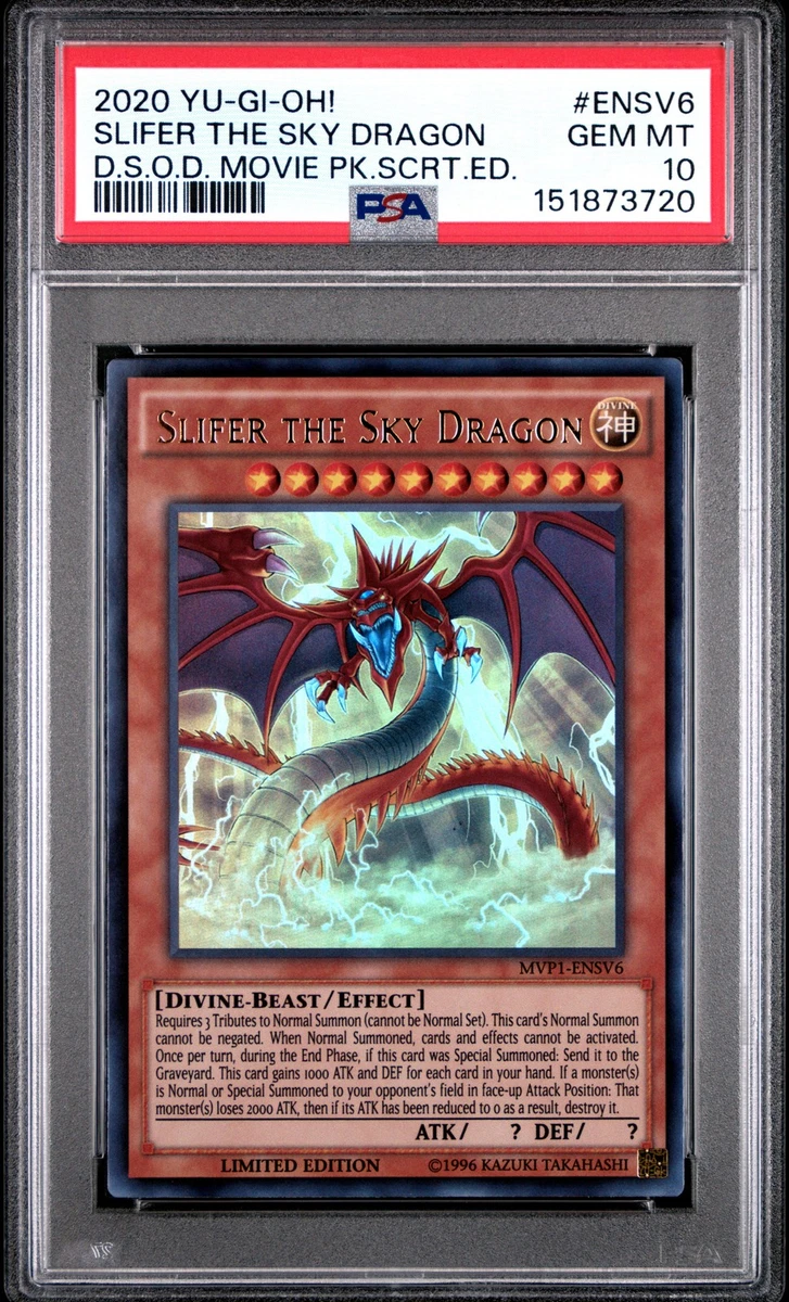 2000 スライフ・ザ・スカイ・ドラゴン グレード PSA 8 Slifer The Sky Dragon Yu-Gi-Oh! TCG Professional Sports