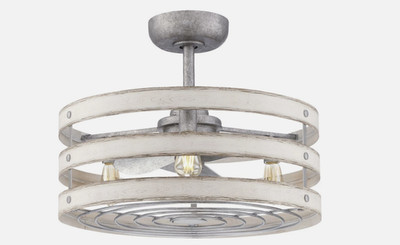 Progress Lighting P250012-22 Gulliver 24'' 3 Blade Indoor - Galvanized (NEW!!!!)