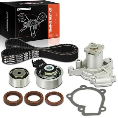 #ad Engine Timing Belt Kit Water Pump W Tensioner Compatible with Hyundai $129.98