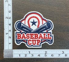 Baseball Cup Embroidered Iron On Patch
