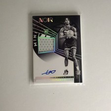 2023-24 Leonard Miller Panini Noir Rookie Patch On Card Auto 13/99 Timberwolves . rookie card picture