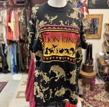 THE LION KING Vtg Disney/Jerry Leigh SINGLE STITCH All Over Print AOP T-Shirt OS