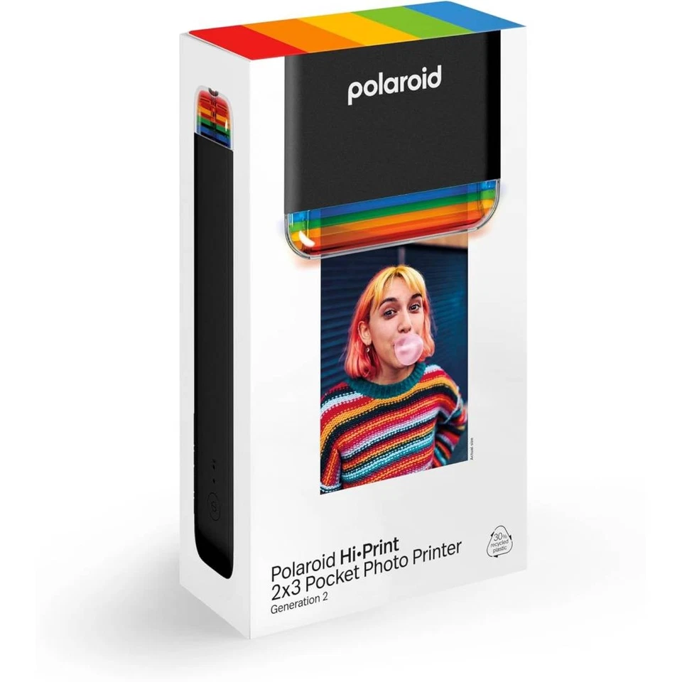 Polaroid Hi-Print 2x3 Pocket Foto Printer Gen.2 Schwarz Bluetooth - Bild 3 von 4