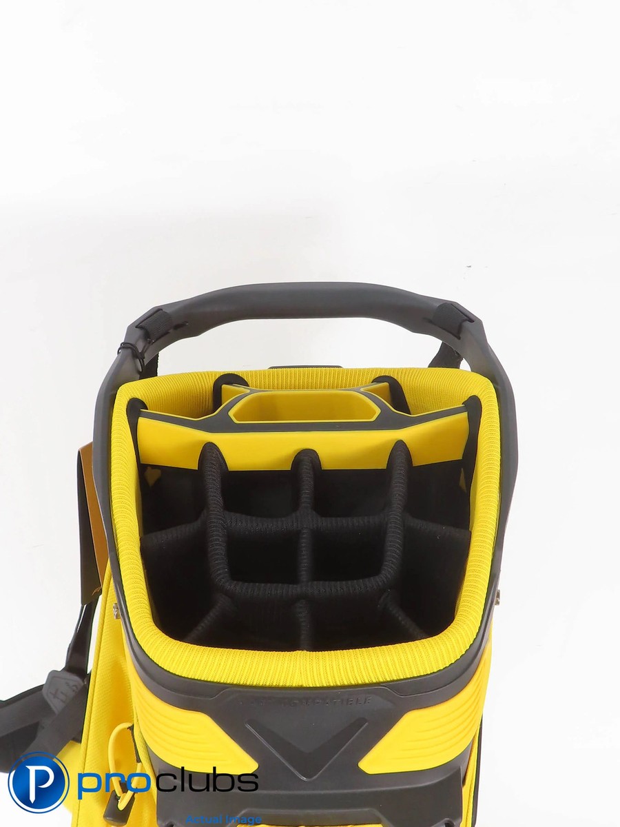 New! Callaway Fairway 14 Yellow 14-Way Stand Bag w/ Rainhood