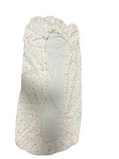 Bassinet Fitted Sheet Cotton White Pink Blue Star Pattern Unisex Baby