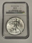 2014 $1 American Silver Eagle NGC MS70 Brown Label (problem free)