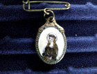 VINTAGE-- RARE-- RICORDO S. ROSA VITERBO --PORCELAIN PIN MEDAL — photo 2