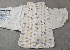 HALO 100% Cotton Sleepsack Swaddle, 3-Way Adjustable Wearable Blanket, 0-3 Month