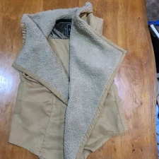 Gentle Fawn Brand Drop Armpit Sleeveless Vest with Lapel Soft Fur