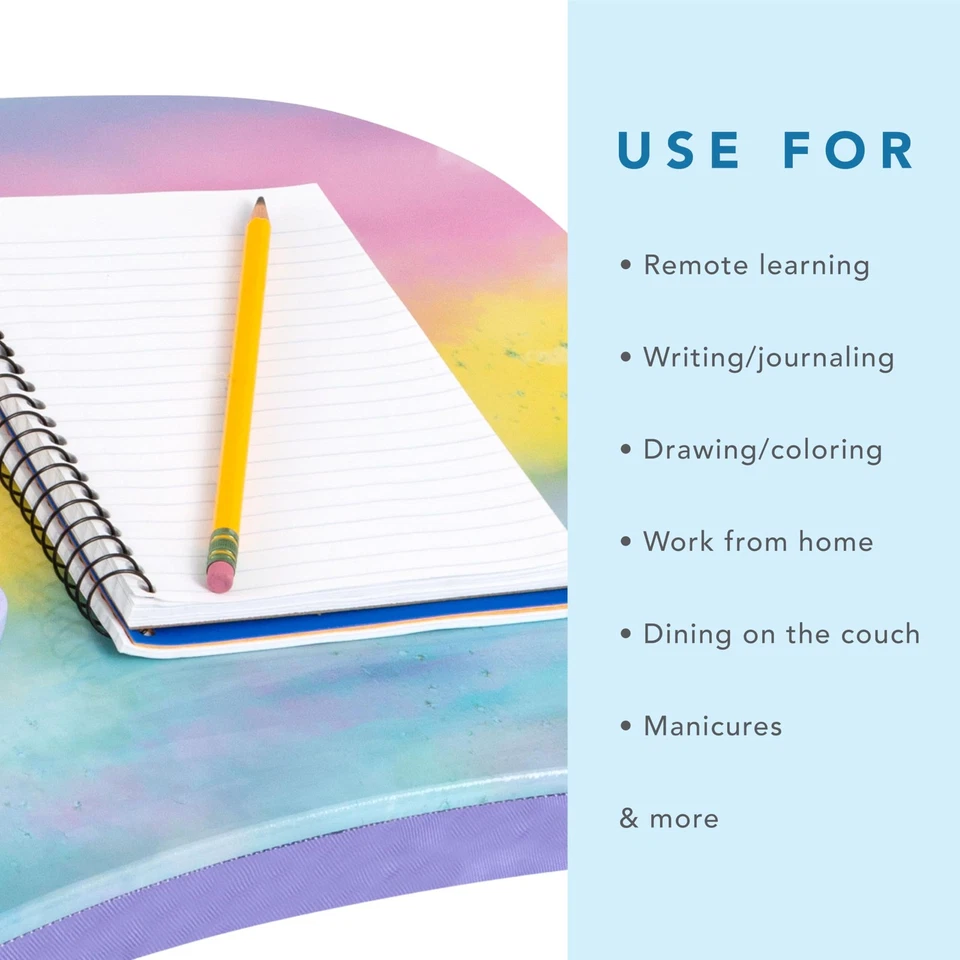 MyStyle Portable Lap Desk with Cushion - Sunset Watercolor - Fits up to 15.6 ... - Image 3 of 4