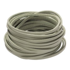 Faux Leather Cord Suede Cord, 5.5 Yards 2.6mm String, Beige, 1 Pack