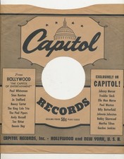 78 RPM Company logo sleeves-POST-WAR-CAPITOL