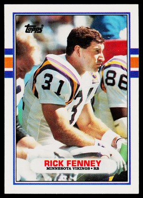 Rick Fenney, 1989 Topps Traded, #16T, Minnesota Vikings,